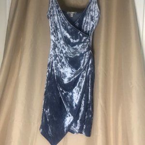 Velvet Blue Mini Dress